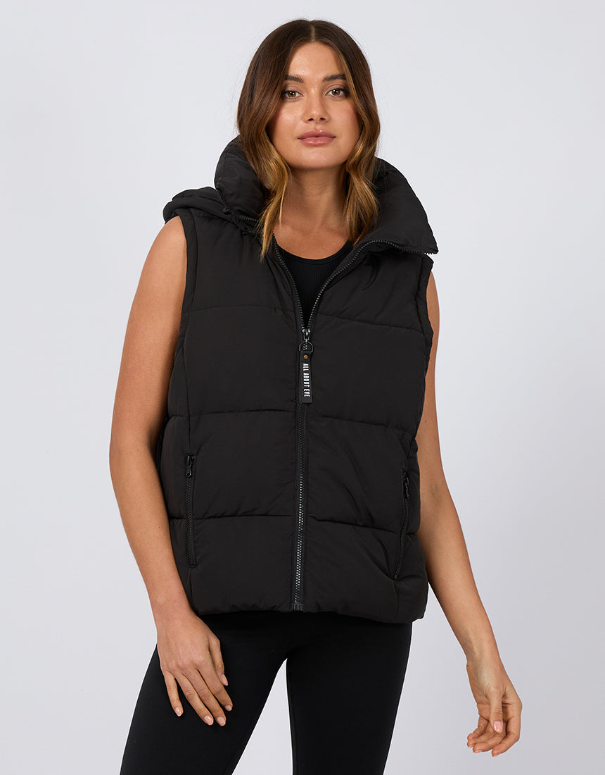Remi Luxe Puffer Vest Black – All About Eve Clothing