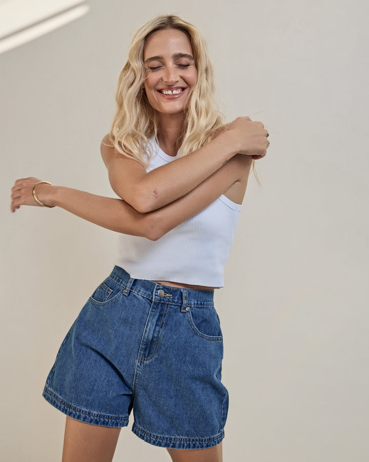 Josie Denim Short Heritage Blue