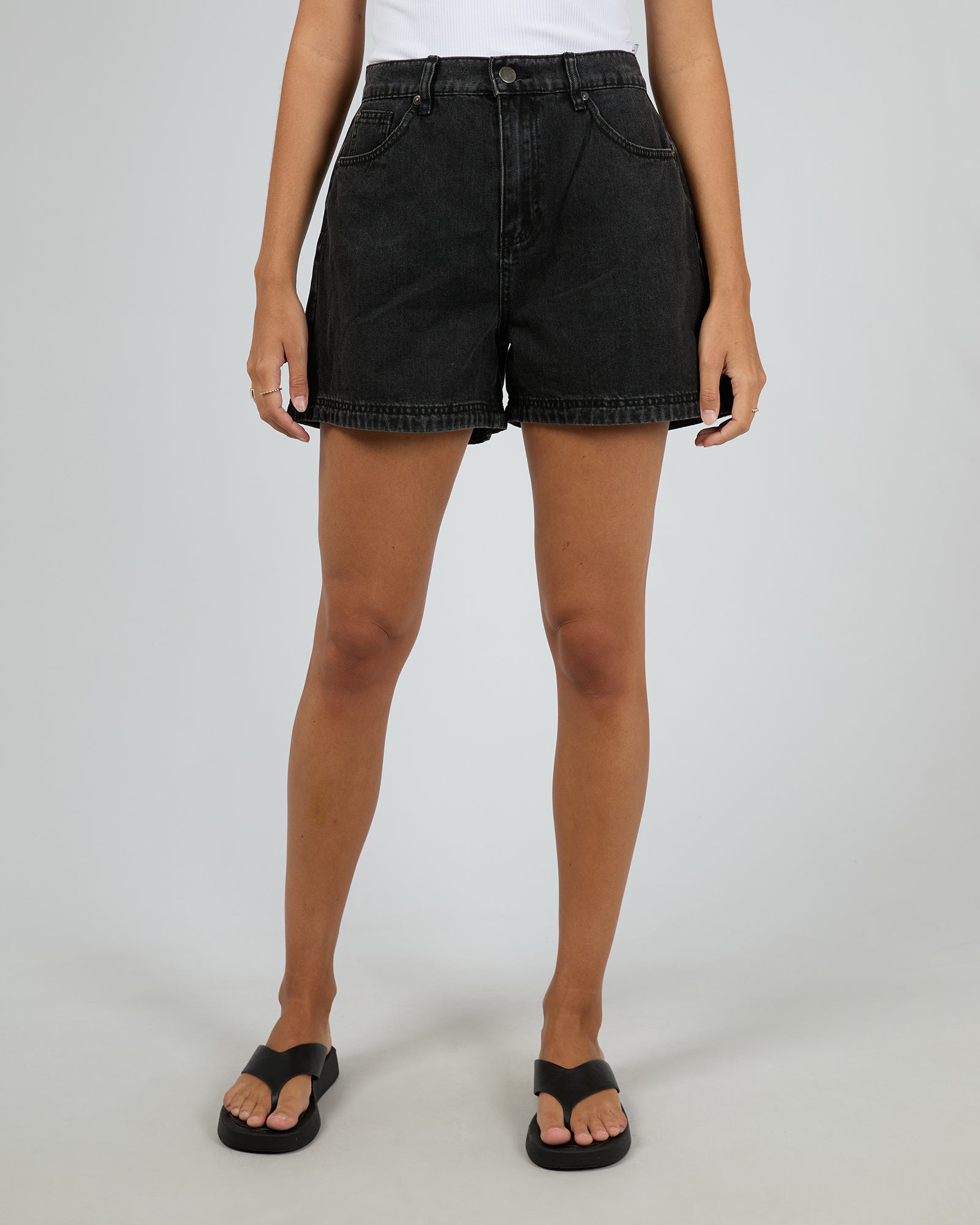 Josie Short Washed Black – All About Eve Clothing