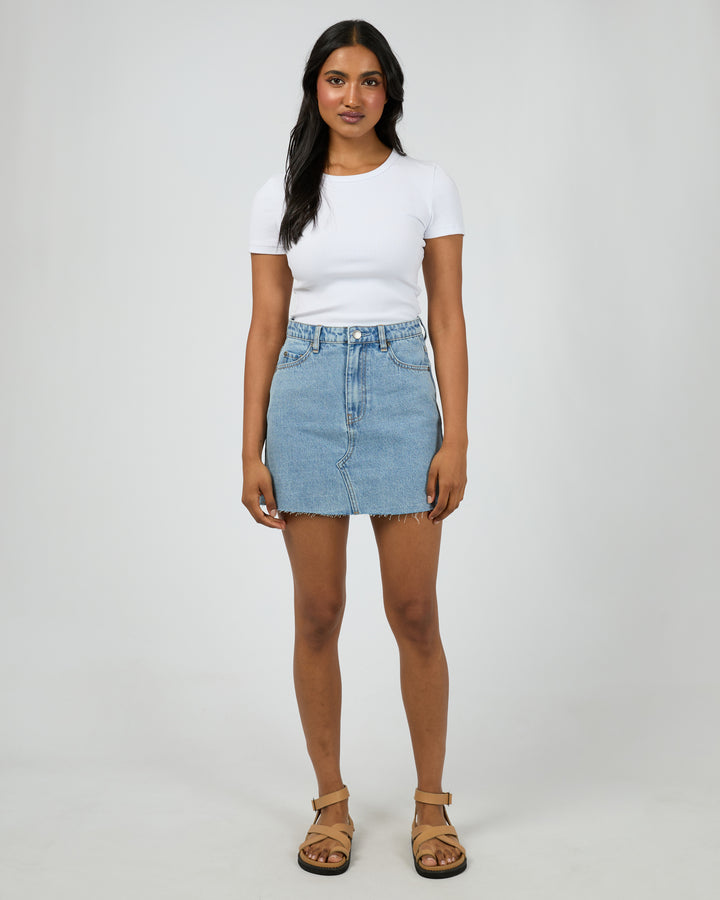 Margot Denim Skirt Light Blue