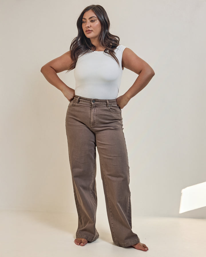 Jacqui Wide Leg Cocoa