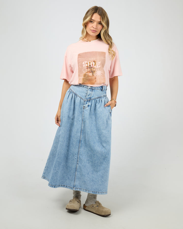 Arlo Maxi Skirt Light Blue