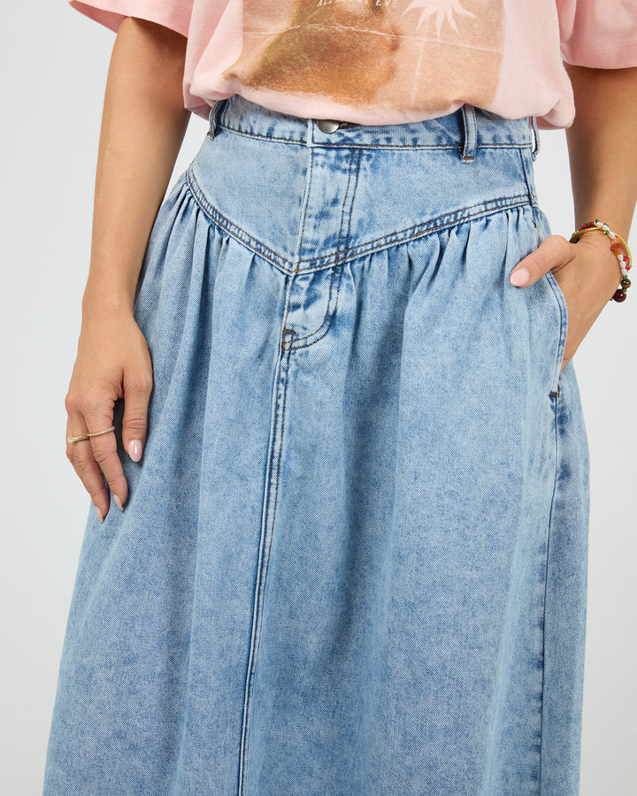 Arlo Maxi Skirt Light Blue