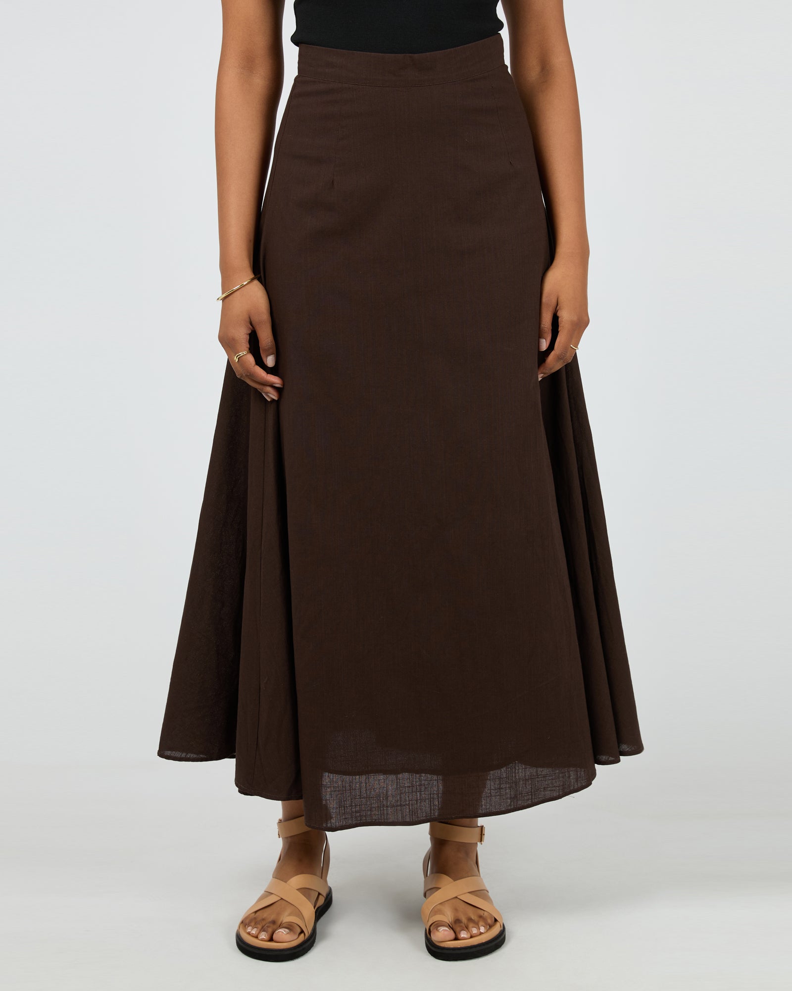 Essential Maxi Skirt Brown  All About Eve Clothing