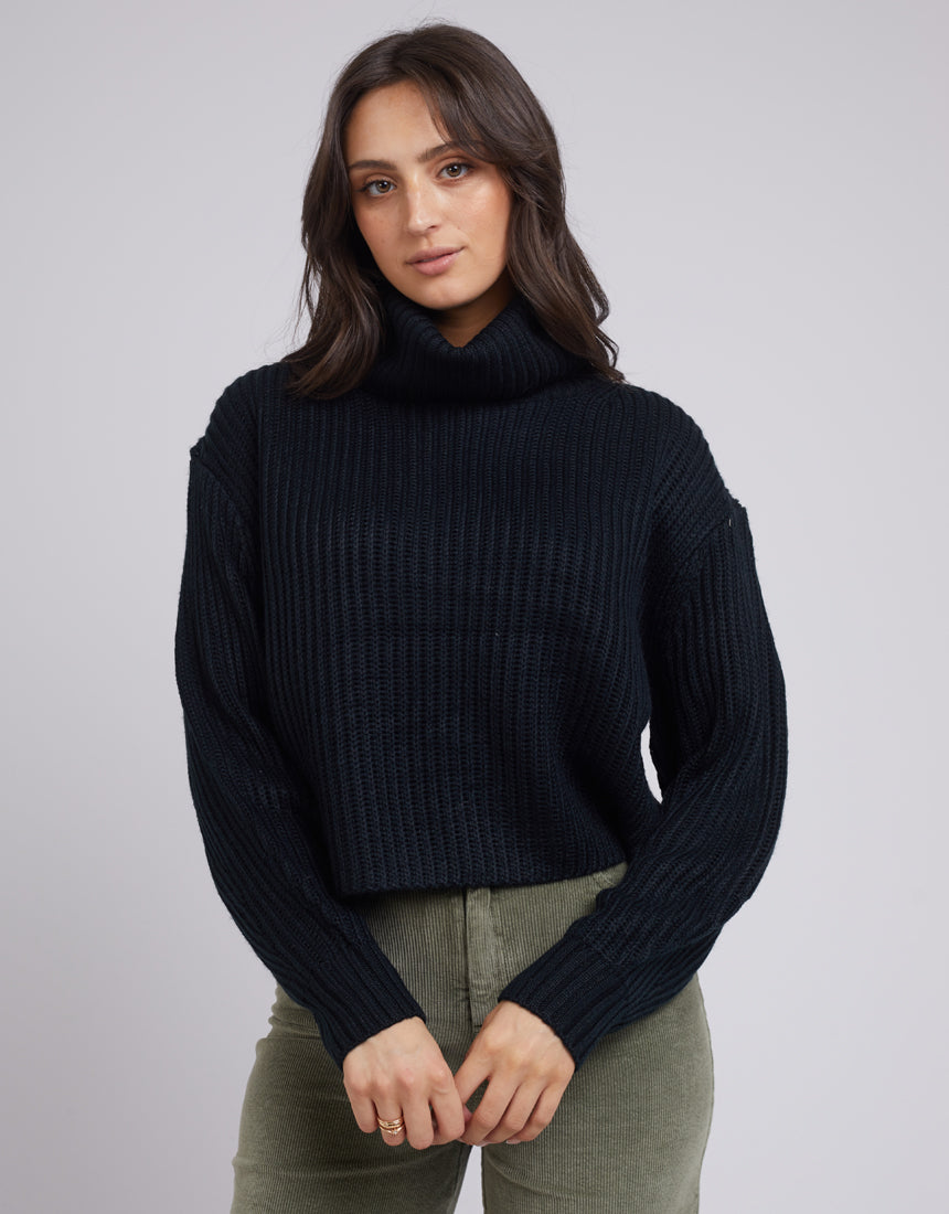 Elodie Roll Neck Knit Black Buy Online All About Eve, 52% OFF