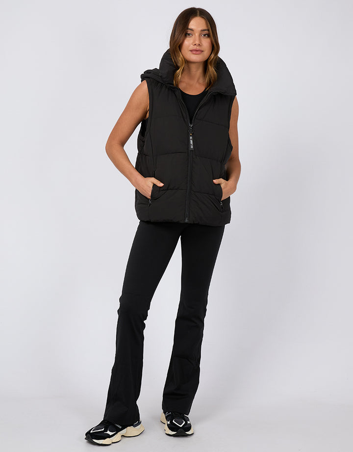 Remi Luxe Puffer Vest Black