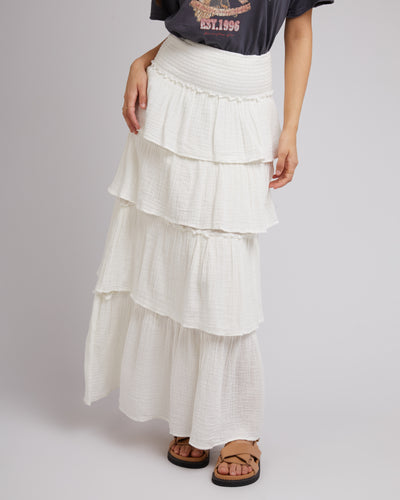 Rowie Maxi Skirt Vintage White
