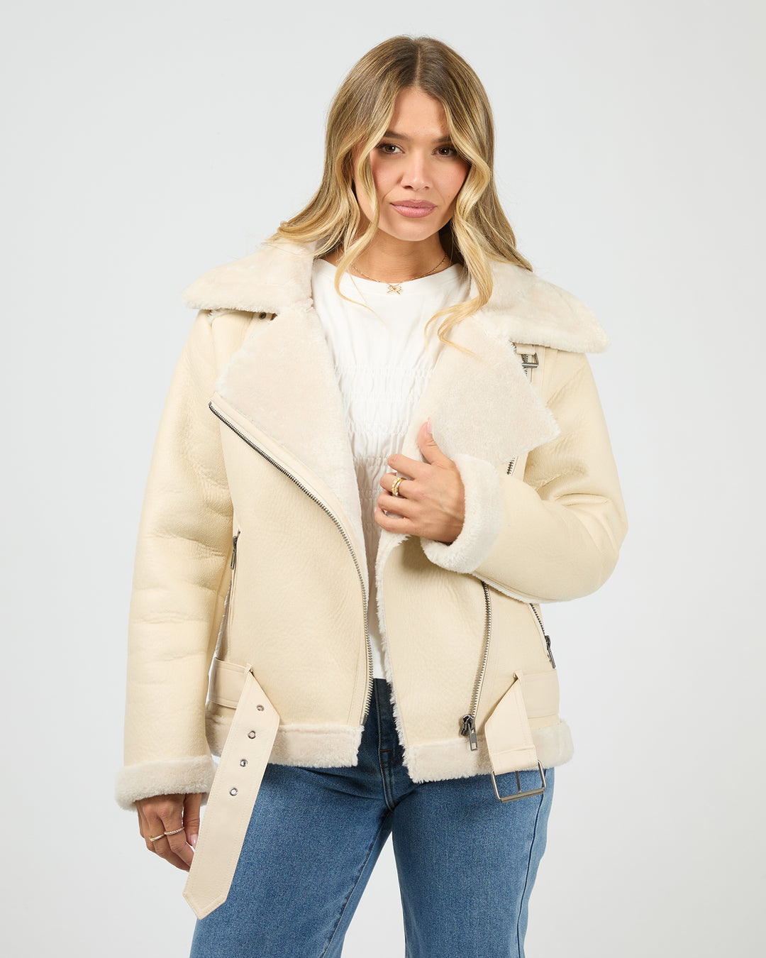 Rory Aviator Jacket Vanilla