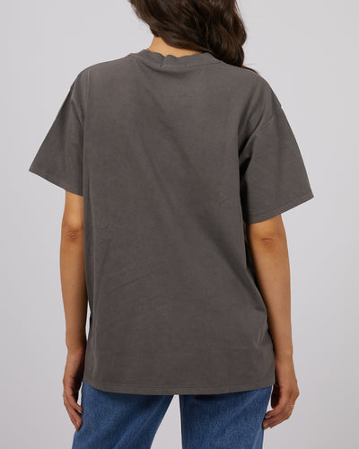 Fearless Oversized Tee Charcoal