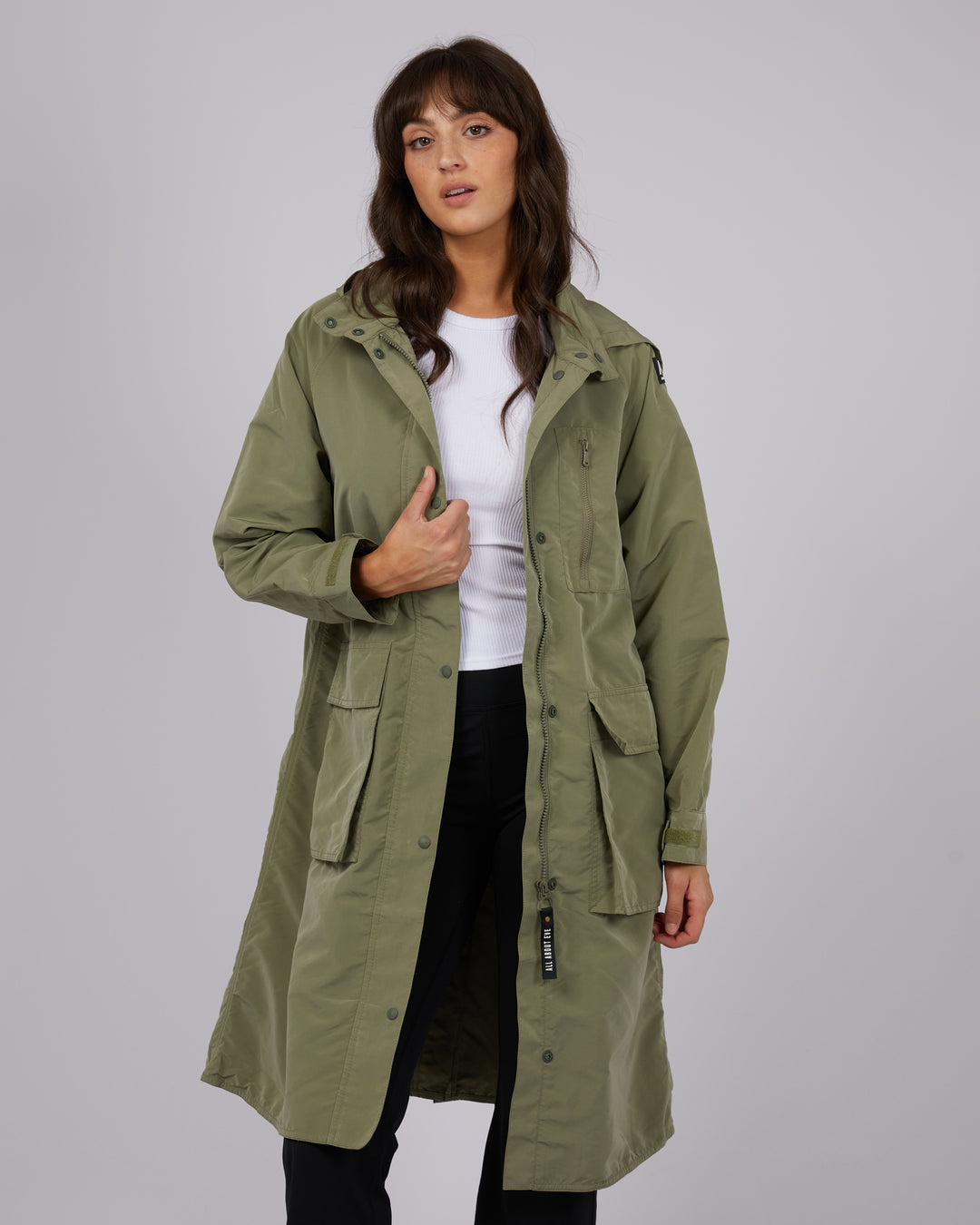 Khaki anorak jacket hotsell