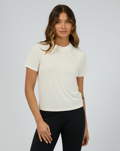 Luxe Active Tee Vintage White