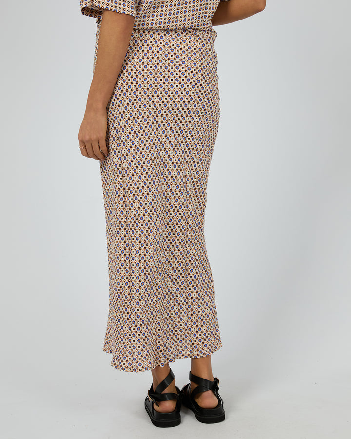 Harri Print Slip Skirt