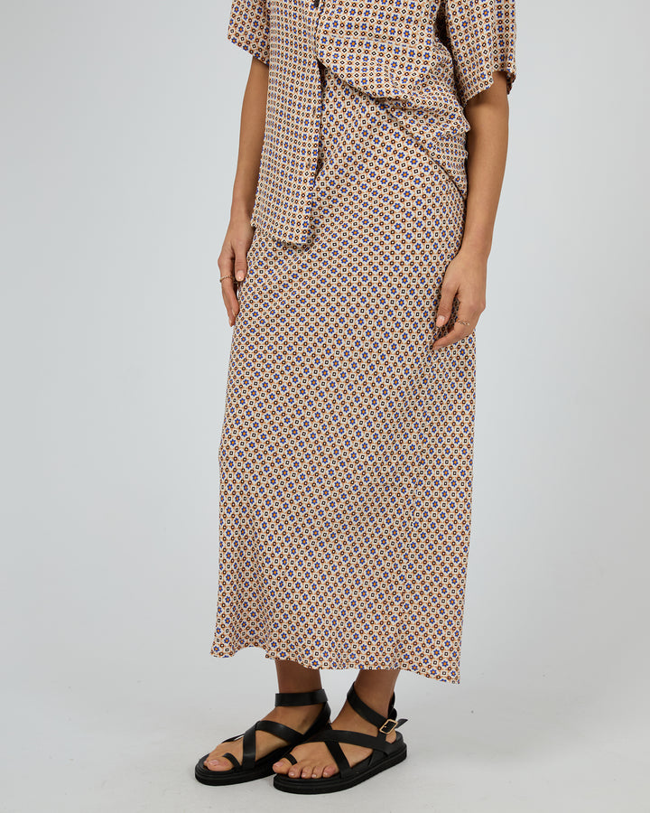 Harri Print Slip Skirt