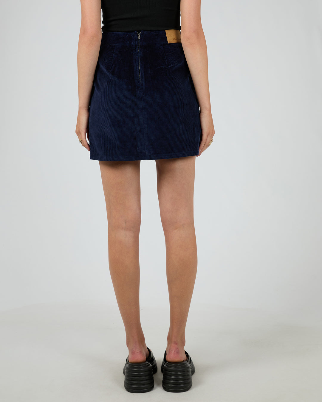 Gaia Cord Mini Skirt Navy