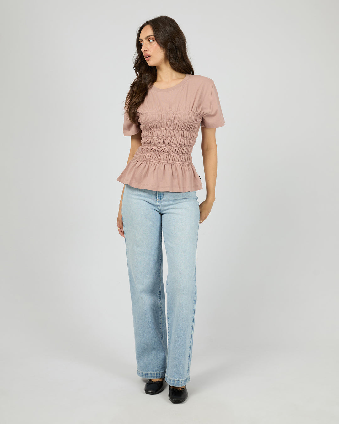 Lipa Ruched Top Fawn
