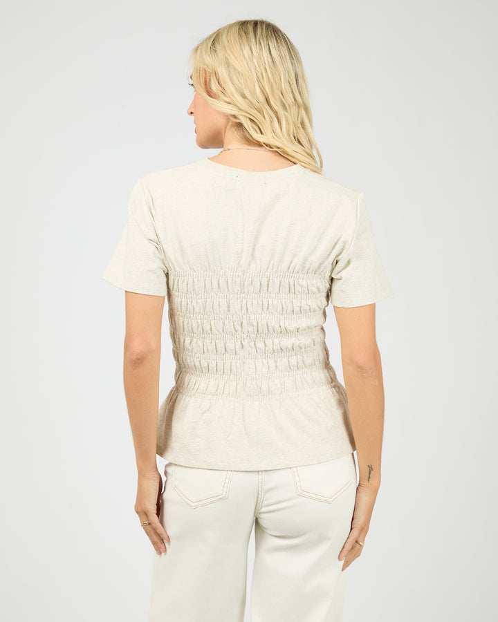Lipa Ruched Top Oat