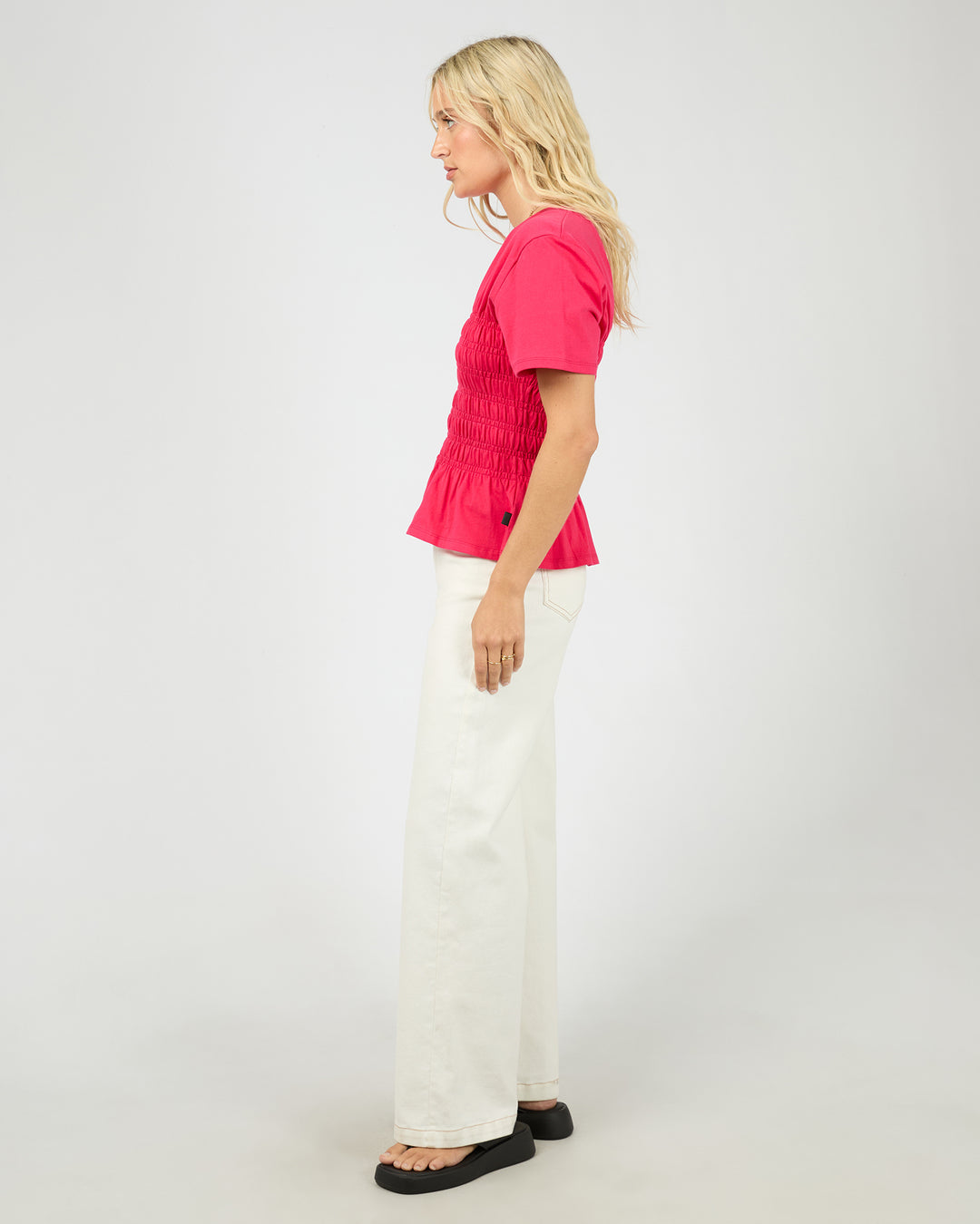 Lipa Ruched Top Red