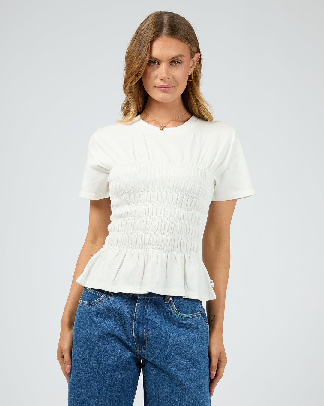 ruched detail top