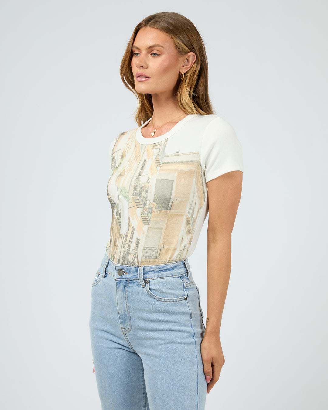 Digital Regular Tee White