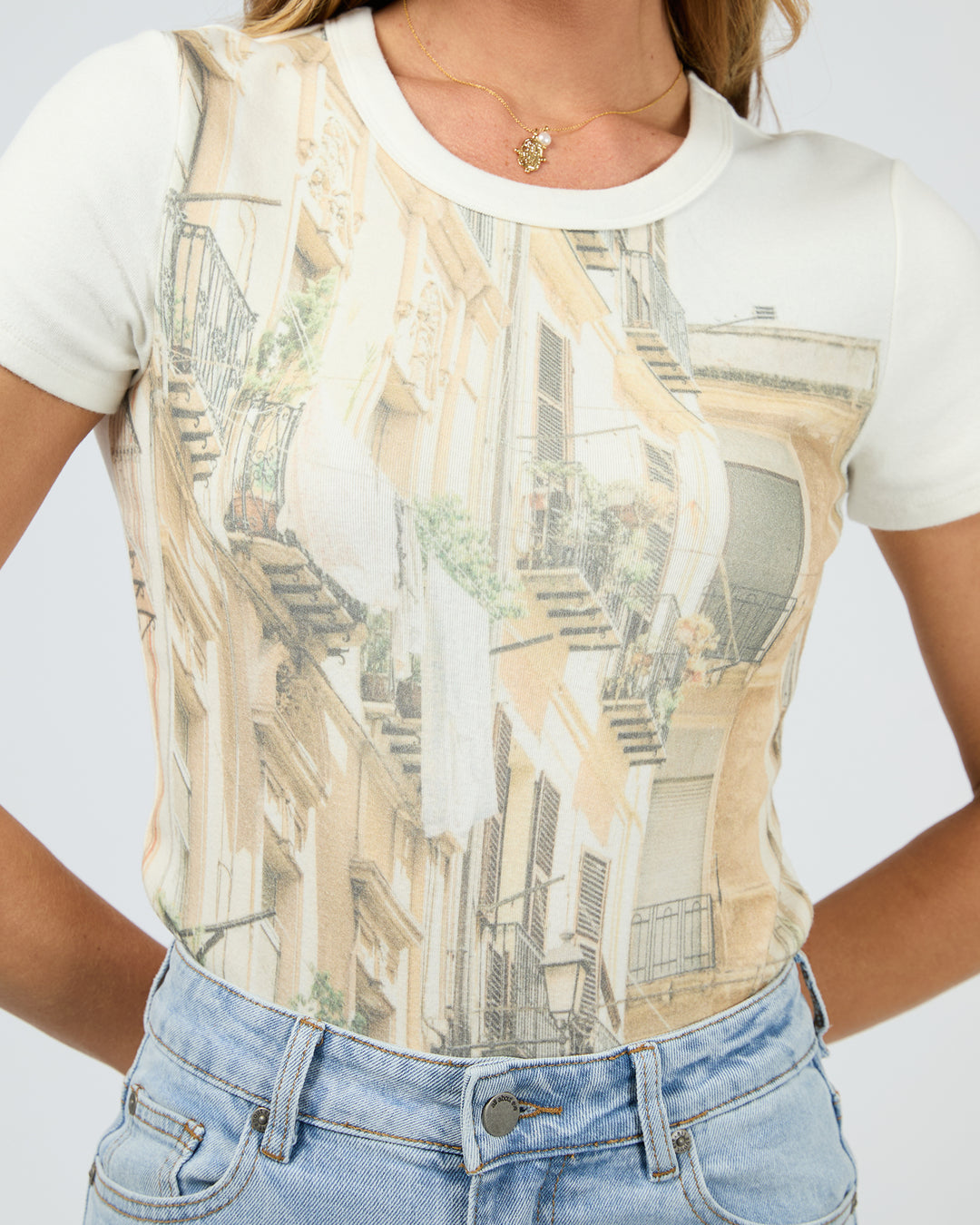 Digital Regular Tee White