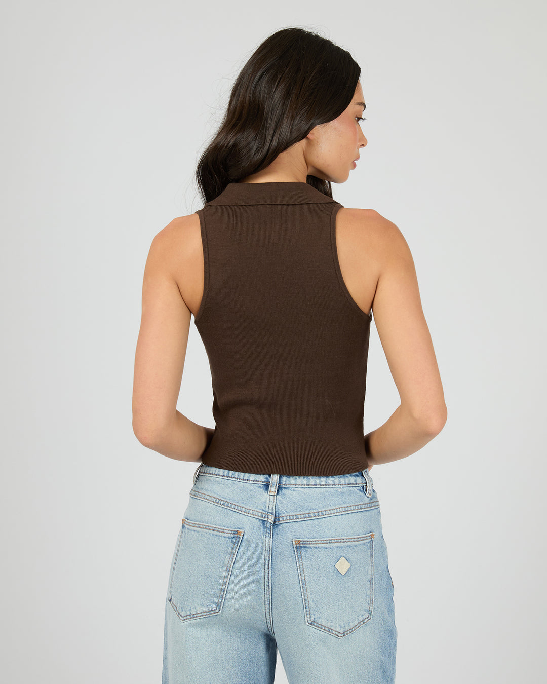 Carrie Knit Top Brown
