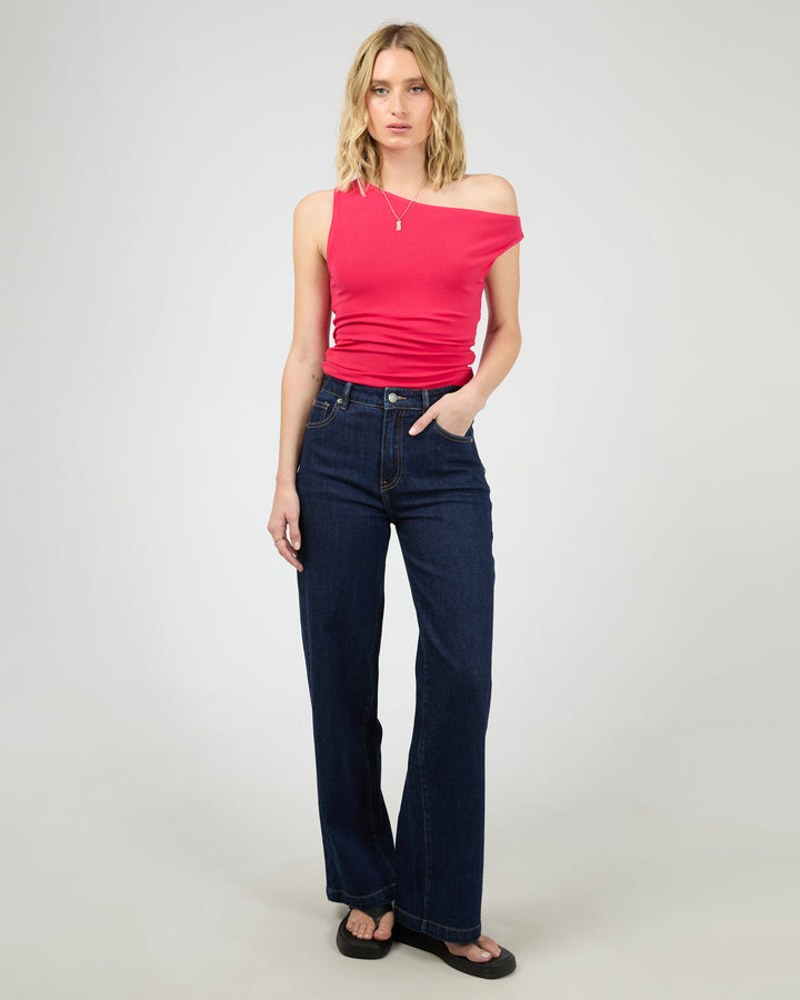 Kylie Off Shoulder Top Red