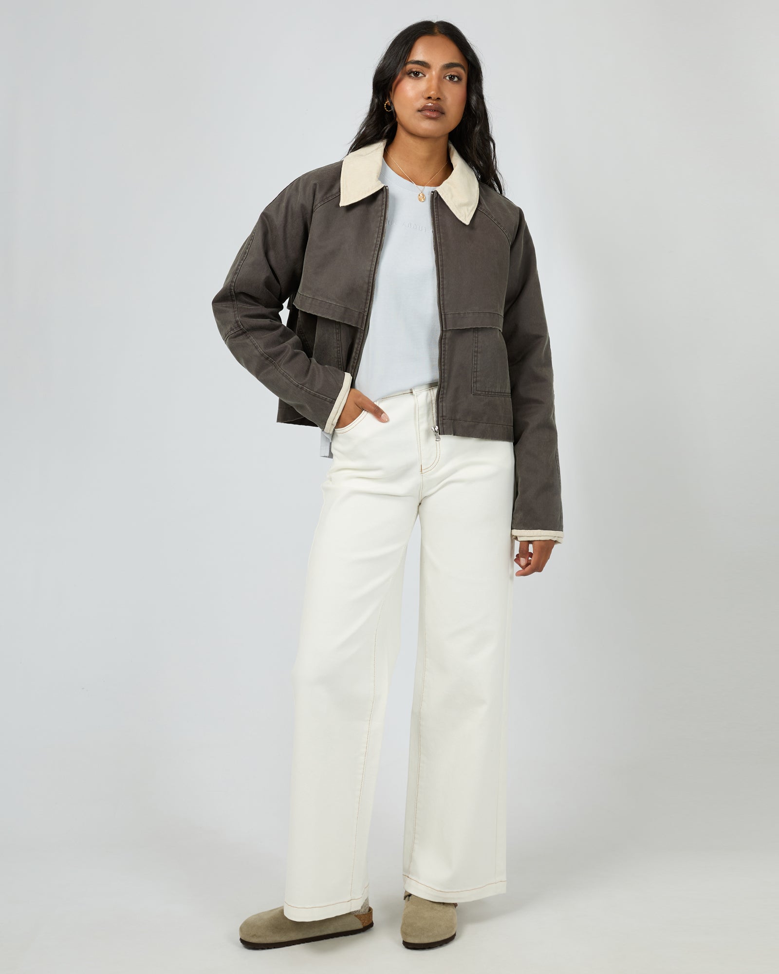 Chicago Jacket Charcoal – All About Eve Clothing