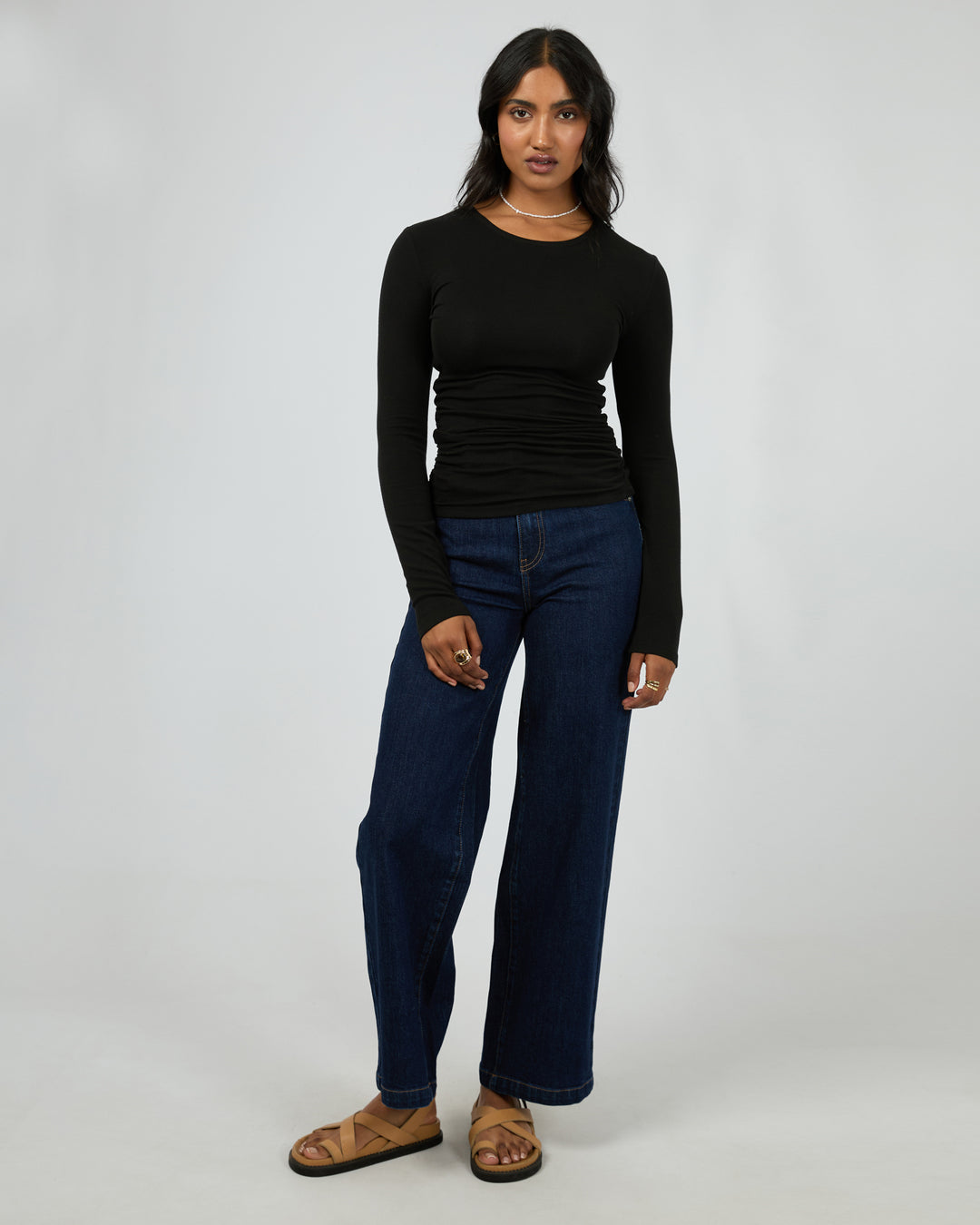 Kylie Long Sleeve Top Black
