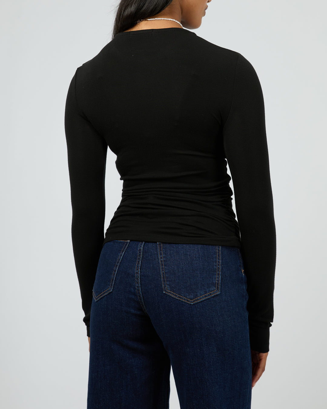 Kylie Long Sleeve Top Black