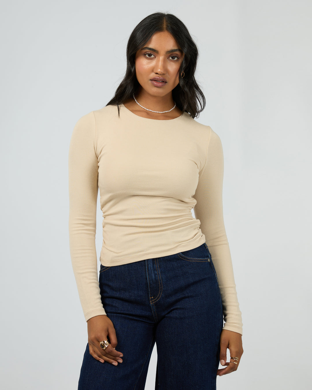 Kylie Long Sleeve Top Oat
