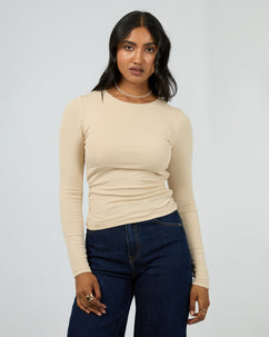 Kylie Long Sleeve Top Oat