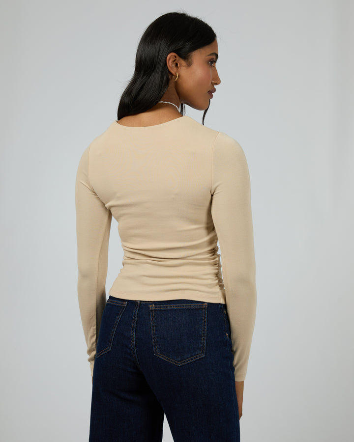 Kylie Long Sleeve Top Oat