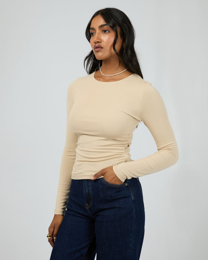 Kylie Long Sleeve Top Oat