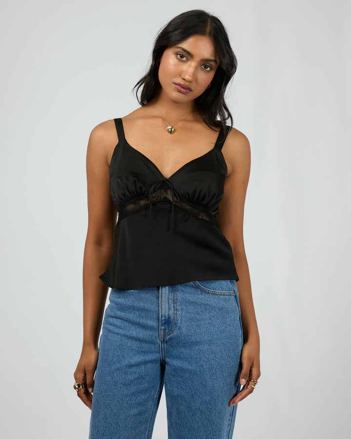 Valerie Lace Top Black