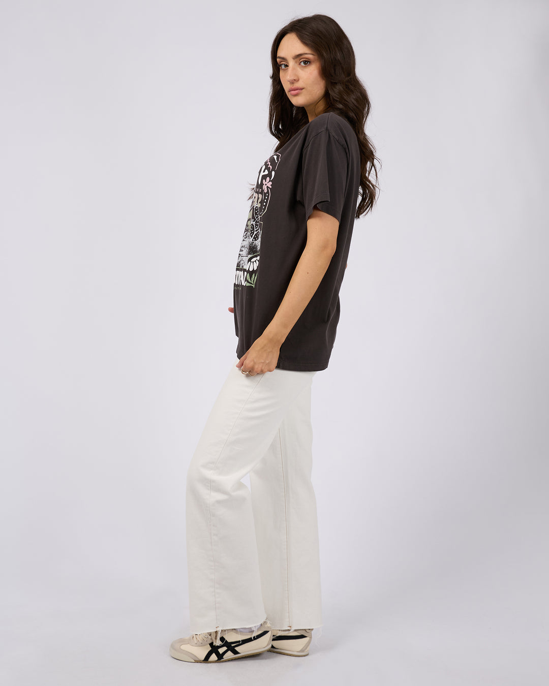 Sun Valley Oversized Tee Washed Black