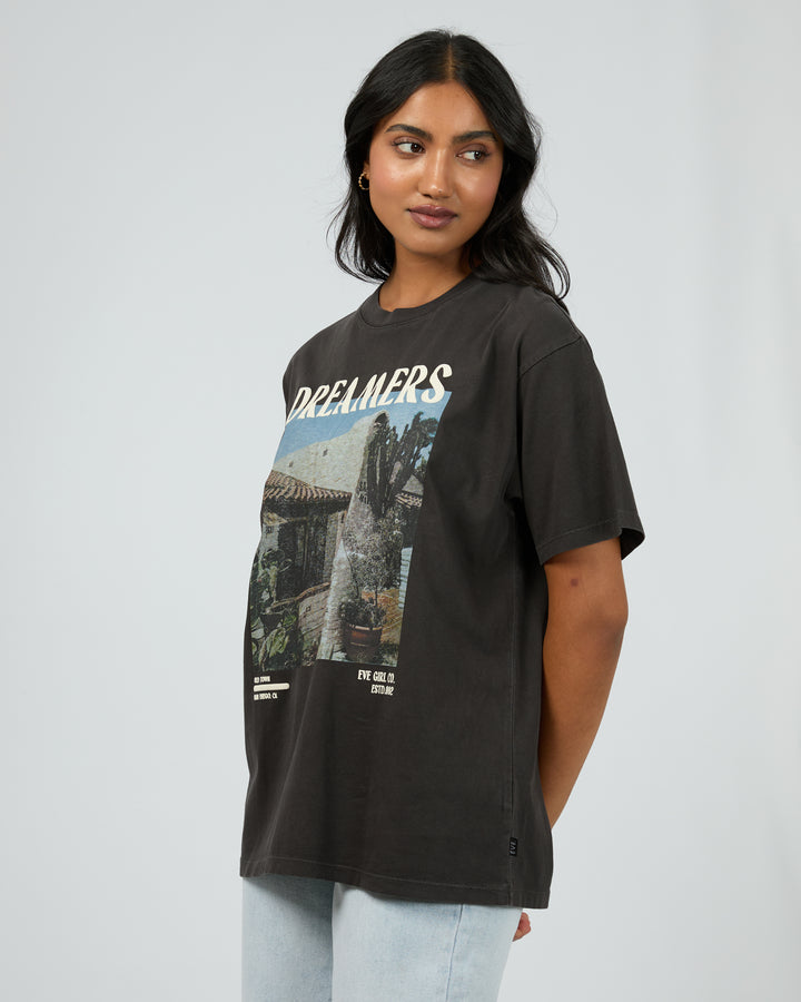 San Diego Dream Oversized Tee Washed Black