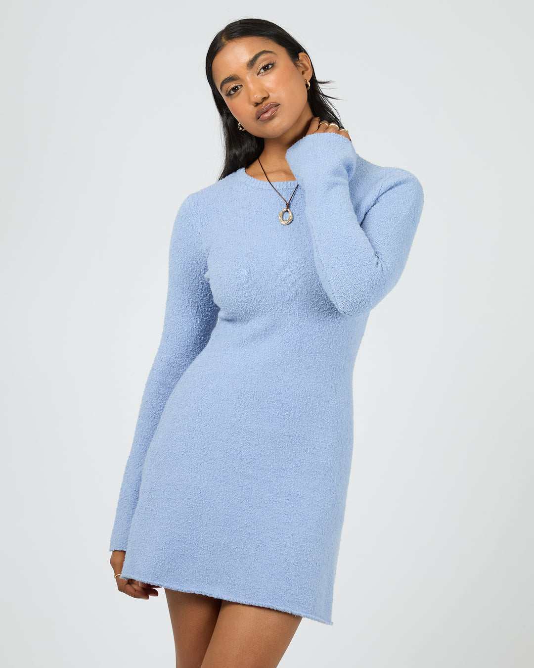 River Knit Mini Dress Vintage Blue All About Eve Clothing River Knit Mini Dress Vintage Blue All About Eve Clothing