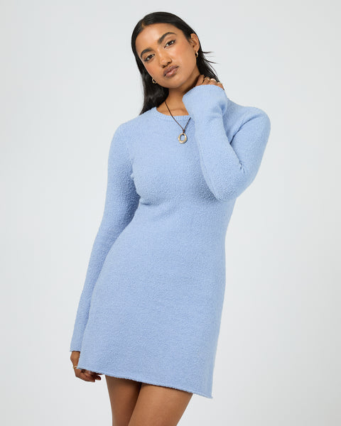 River Knit Mini Dress Vintage Blue All About Eve Clothing River Knit Mini Dress Vintage Blue All About Eve Clothing