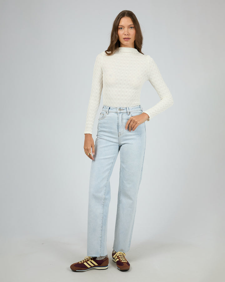 Arwen Knit Top Vintage White