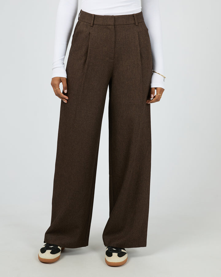 Romy Wide Leg Pant Brown