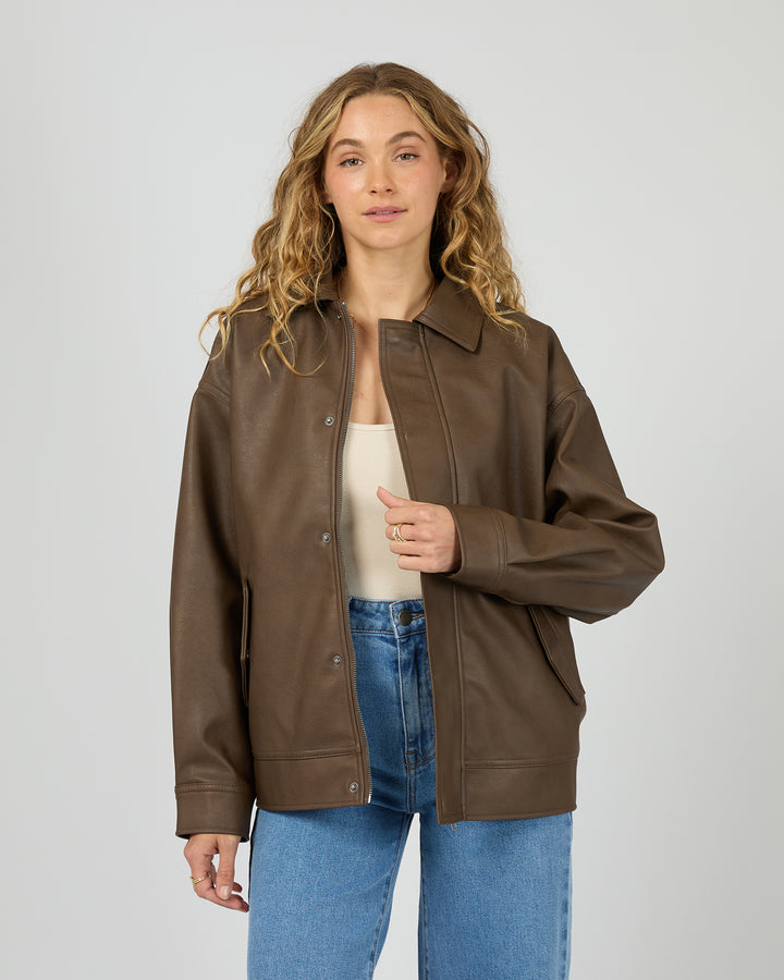 Alba Pu Bomber Brown
