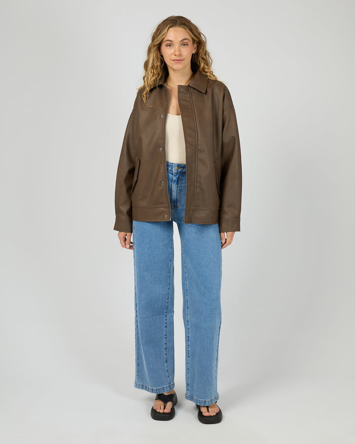 Alba Pu Bomber Brown