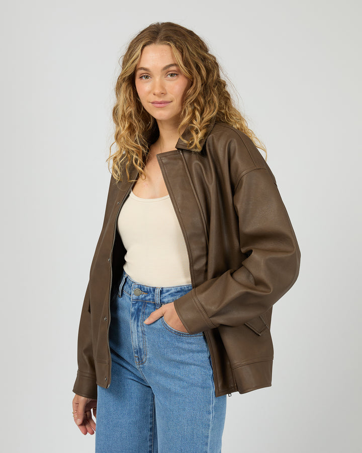 Alba Pu Bomber Brown