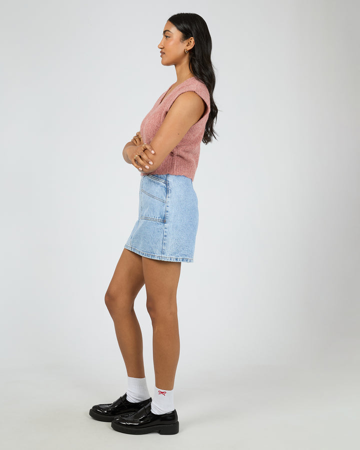 Leah Knit Vest Quartz Pink