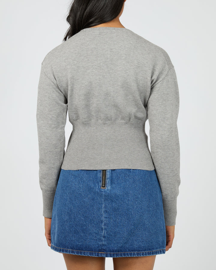 Patricia Cardigan Grey Marle