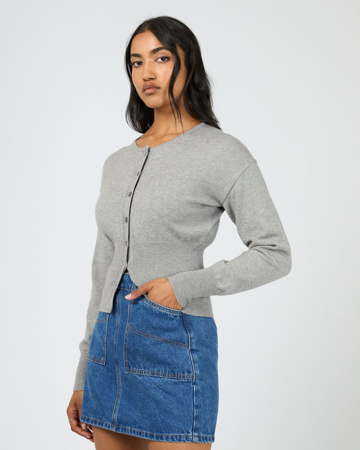 Patricia Cardigan Grey Marle