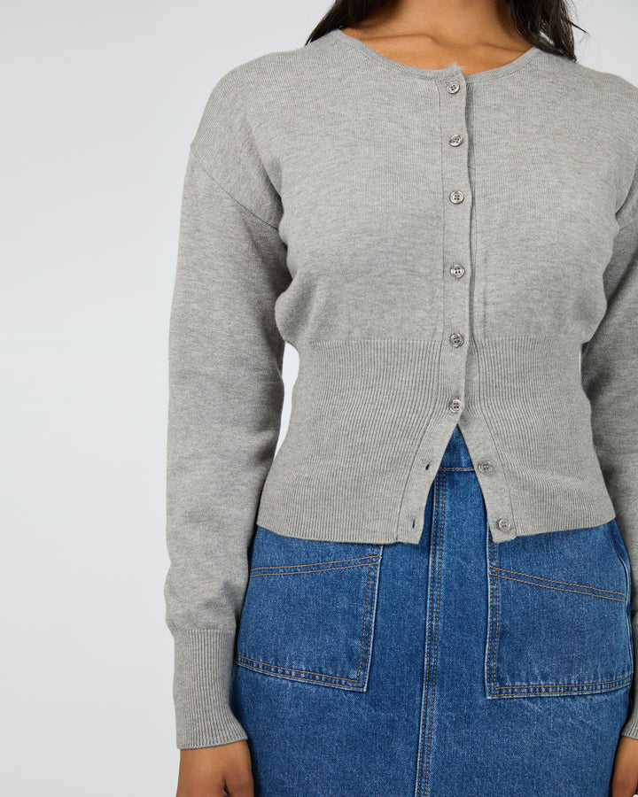 Patricia Cardigan Grey Marle