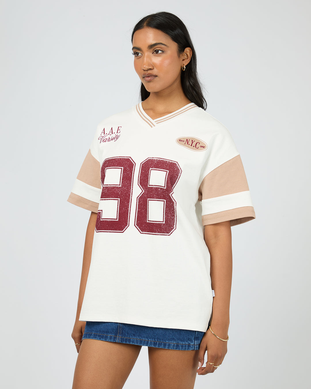 Soho V-Neck Tee Vintage White