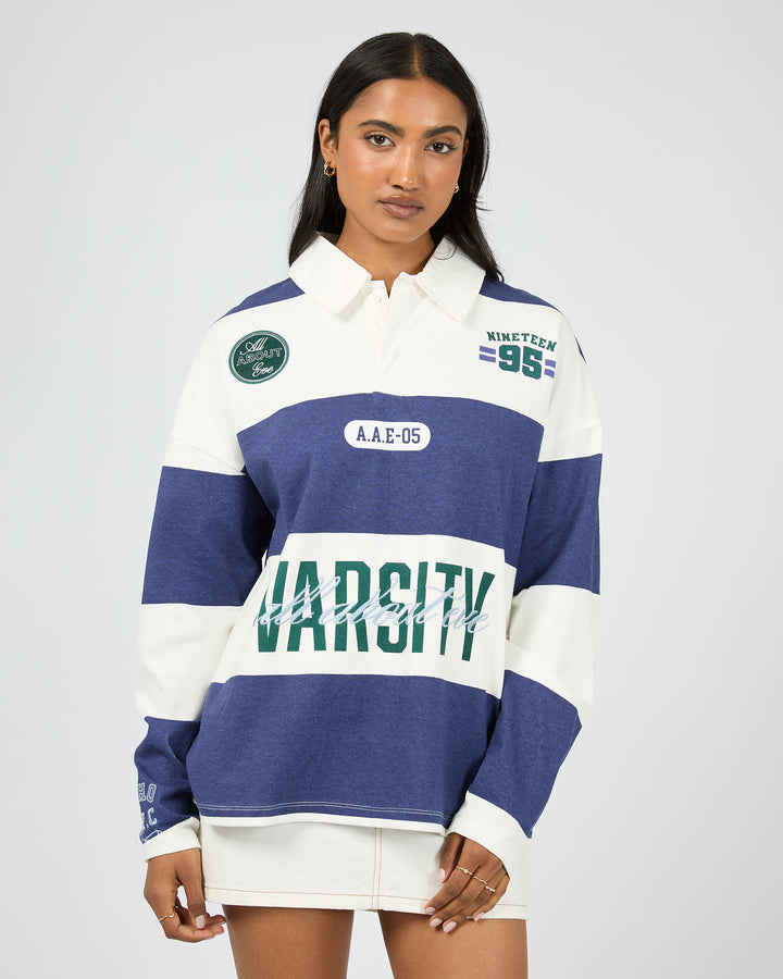 Hudson Ls Rugby Stripe