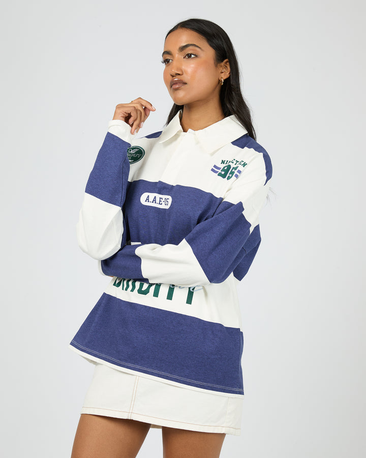 Hudson Ls Rugby Stripe